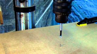 Drilling A Guitar Body For String Thru Ferrules [upl. by Trovillion928]