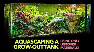 Aquascaping using left over materials  Part 1 [upl. by Soilisav]