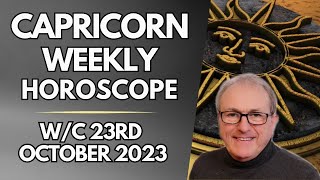 Capricorn Horoscope Weekly Astrology from 23rd October 2023 [upl. by Ytsenoh100]