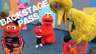 Sesame Place Backstage Characters Meet and Greet with the Sesame Street Friends [upl. by Lezned751]