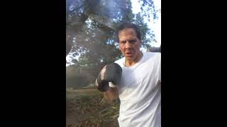 Shadow Boxing in Driveway YouTube Video Boxer Training Boxing [upl. by Butta]