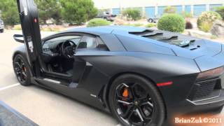 Matte Black Lamborghini Aventador LP7004 [upl. by Ofelia]