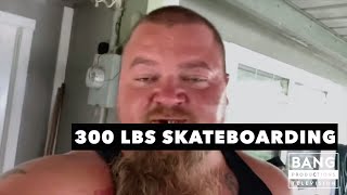 CATFISH COOLEY 300 LBS SKATEBOARDING  COMEDY FUNNY LAUGH [upl. by Cassy]