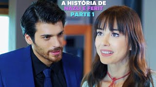 A HISTÓRIA DE NAZLI E FERIT PARTE 1  DOLUNAY [upl. by Lilla]