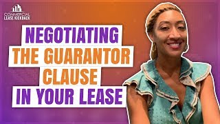 What does having a guarantor mean in commercial lease and how to negotiate guarantor clause [upl. by Aelegna]