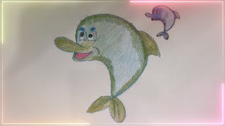 Draw and color the image of a dolphin [upl. by Calle]