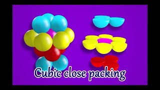 11 Cubic close packing covering octahedral voids [upl. by Cathrine]