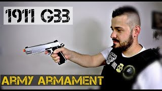 1911 ARMY ARMAMENT R28 GBB  Airsoft Review  FBAIRSOFT [upl. by Cuttie]