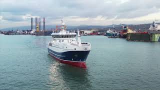 NB1085  Atlantic  Longliner Factory Fishing Vessel has been delivered to Atlantic Longline As [upl. by Changaris]