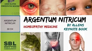 Argentum Nitricum Homeopathic Medicine by Allens keynote book In Hindi by Dr Gayatri [upl. by Barbur]