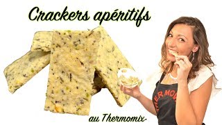 CRACKERS le petit biscuit pour lapéro recette au THERMOMIX [upl. by Moishe44]