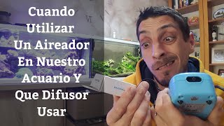 🔵 Cuando Utilizar Un Aireador En Nuestro Acuario Y Que Difusor De Aire Utilizar Para Oxigenar ElAgua [upl. by Novi]