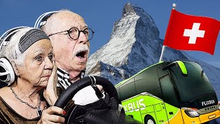 SERPENTINEN Fahrt durch die SCHWEIZ ✪ Fernbus Simulator  Senioren Zocken [upl. by Nyvar]