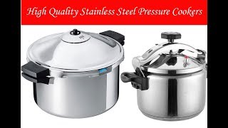 Top 5 Best High Quality Stainless Steel Pressure Cookers  Stainless Steel Pressure Cookers [upl. by Ahsaelat]