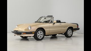 1986 Alfa Romeo Spider Veloce [upl. by Nrojb]