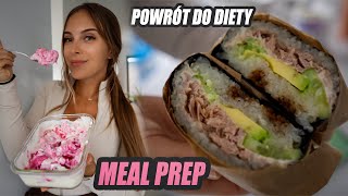 MÓJ POWRÓT DO DIETY  PLANOWANIE POSIŁKÓW MEAL PREP 😋 [upl. by Mairhpe]