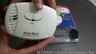 First Alert Carbon Monoxide Alarm explanation and unboxing video [upl. by Black]