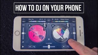 HOW TO DJ ON YOUR iPHONE  IN DEPTH BEGINNER DJ LESSON [upl. by Nnazus840]