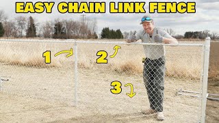 How To Install Chain Link Fence The Easy Way [upl. by Yras966]