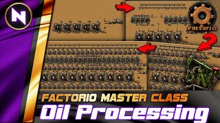 OIL REFINING amp PROCESSING from Early Mid to Late game  Factorio 018 TutorialGuideHowto [upl. by Ayoral]