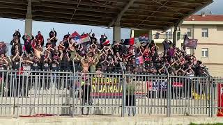 Curva Nord Massimo Cioffi Samb in trasferta a Termoli 202324 [upl. by Oiramaj]