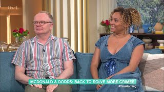 Jason Watkins Tala Gouveia McDonald amp Dodds ITV Crime Series On This Morning 18072024 [upl. by Nymzaj530]