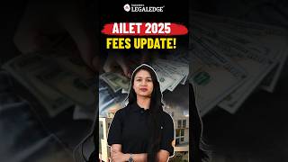 AILET 2025 Application Form Fees Breakdown ailet2025 [upl. by Annirac]