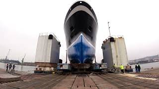 Karstensen The launch of the fishing vessel Christina S [upl. by Tolmach247]