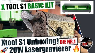 xTool S1 20W Der Nr1 Diodenlaser auf dem Markt xTool S1 ausführliches Unboxing und erste Eindrücke [upl. by Accissej]