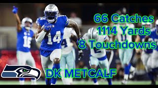 DK Metcalf highlights 202324 season [upl. by Burhans147]