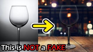 How to manipulate a glass with transparent background  Sinhala tutorial  Episode 32 [upl. by Moishe]