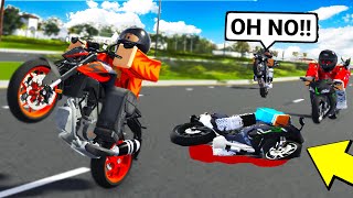 STUNT Riding BIKES Ends in BAD Accident Southwest Florida RP [upl. by Atidnan]