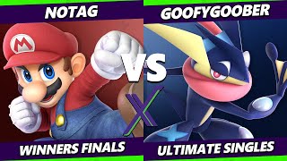 SX 515 Winners Finals  NoTag Mario Vs GoofyGoober Greninja Smash Ultimate  SSBU [upl. by Doralynn]