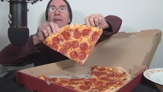 ASMR Eating Sals Pepperoni Pizza Whispering [upl. by Gilliette]