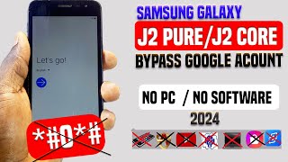 Samsung J2 Core j2 pure FRP BYPASS Without PC New Method 2024 Samsung J2 Pro GOOGLEFRP BYPASS [upl. by Keith]