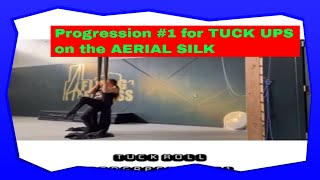 Progression 1 Tuck RollAerial Silk Conditioning FoundationalExercise to help Invert [upl. by Eemaj]