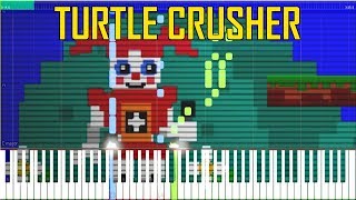 Turtle Crusher Minigame Music  FNaF Sister Location Synthesia Piano Tutorial [upl. by Yecac421]