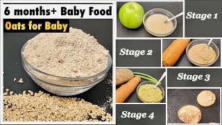 Baby Food Recipe for 6 months to 12 months  Oats for Baby  6 months Baby Food  Define your way [upl. by Norling]