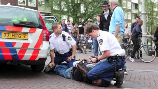 Amsterdam officers arrest suspect  June 20 2011 1759 [upl. by Andras]