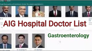 AIG Hospital Hyderabad Doctor List  Gastroenterology Department [upl. by Kcirdec]