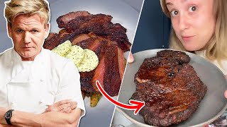 We Tried Gordon Ramsays AirFryer Steak [upl. by Nahtanaj]