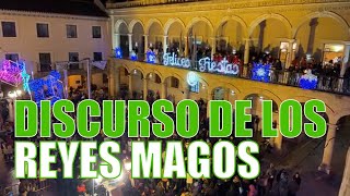 👑👑👑 Discurso de sus majestades los REYES MAGOS Guadix 2020 [upl. by Bridge48]