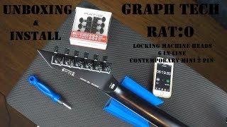 Unboxing amp Install Graph Tech Ratio Locking Machine Heads [upl. by Sillek354]