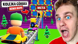 Zagrałem ⚠️ na NOWEJ MAPIE 🏆 KOLEJKA GÓRSKA 🎢 z BETA 061 ⛔️  NOWE SKINY w Stumble Guys 😱 [upl. by Llen]