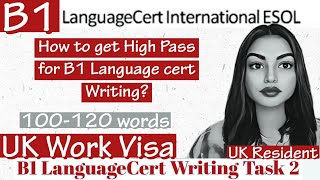 LanguageCert International ESOL SELT B1 Writing Task 2 Letter  Computer based 2023 High Pass [upl. by Maighdlin868]