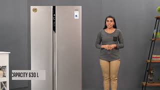 Haier 630 Ltr Side by Side Refrigerator  Best Refrigerator under 65000  HT Lifestyle [upl. by Atrebla595]