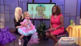 Alexa Hensley from Toddlers and Tiaras on Great Day Houston [upl. by Ettevad]