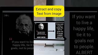 How to extract and copy text from image tipsandtricks techshorts techtips tech techvideo [upl. by Pollitt]