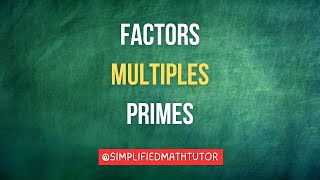 IGCSE  Number  Factors Multiples and Prime Numbers [upl. by Jehovah173]