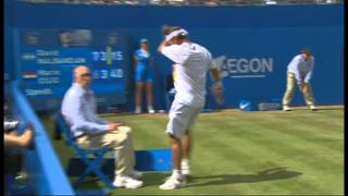 David Nalbandian angrily kicks Linesman in Queens Final 17612  BBC One ORIGINAL VIDEO [upl. by Sklar]